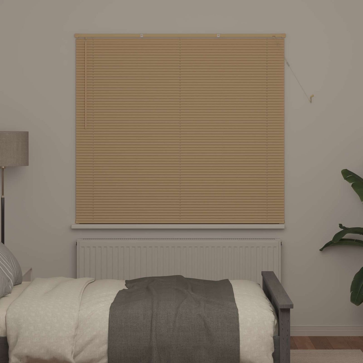 Tenda Veneziana Marrone Chiaro con Motivo 150 x 160 cm PVC | homemem39