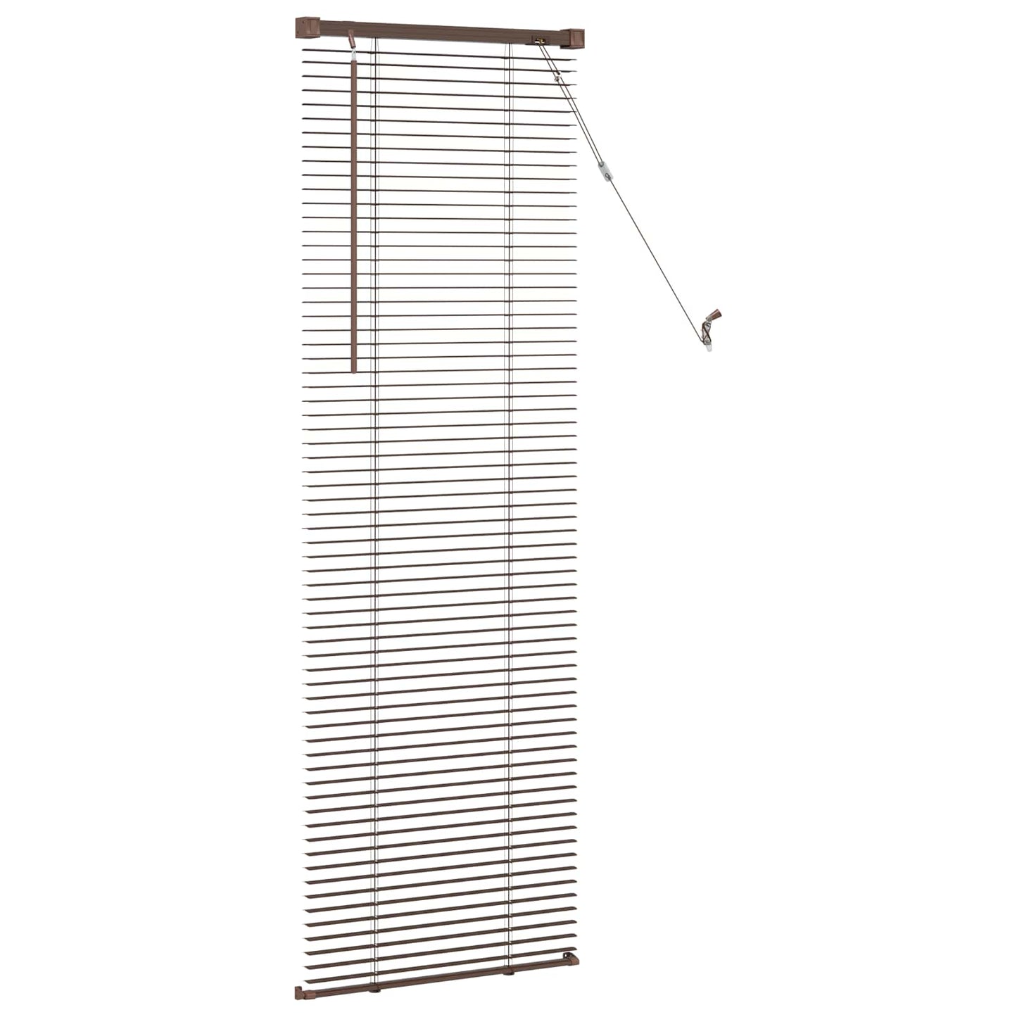 Tenda Veneziana Marrone Scuro con Motivo 150 x 50 cm 25 mm PVC | homemem39