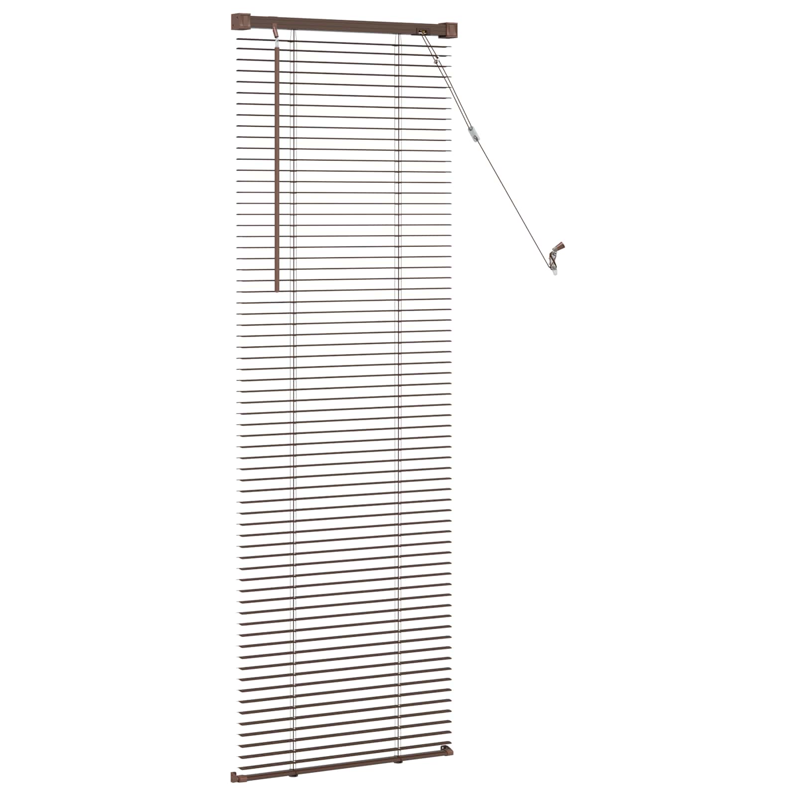 Tenda Veneziana Marrone Scuro con Motivo 150 x 50 cm 25 mm PVC | homemem39