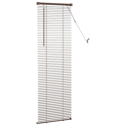 Tenda Veneziana Marrone Scuro con Motivo 150 x 50 cm 25 mm PVC | homemem39