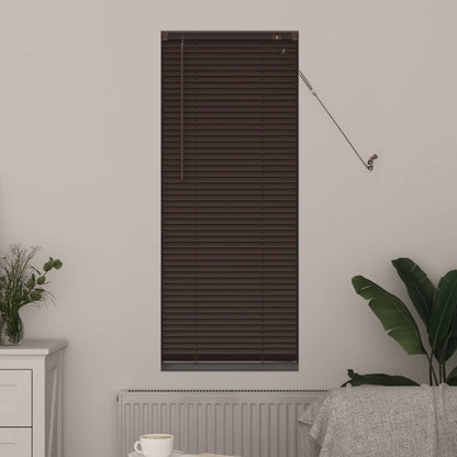 Tenda Veneziana Marrone Scuro con Motivo 150 x 60 cm 25 mm PVC | homemem39