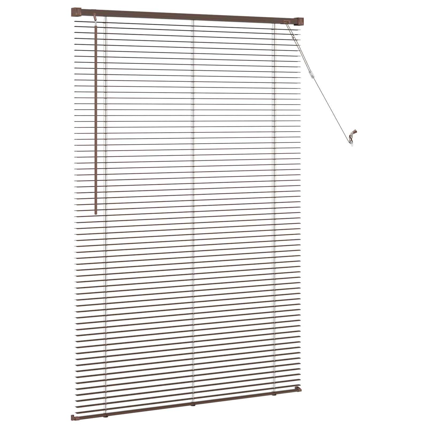 Tenda Veneziana Marrone Scuro con Motivo 150 x 70 cm 25 mm PVC | homemem39