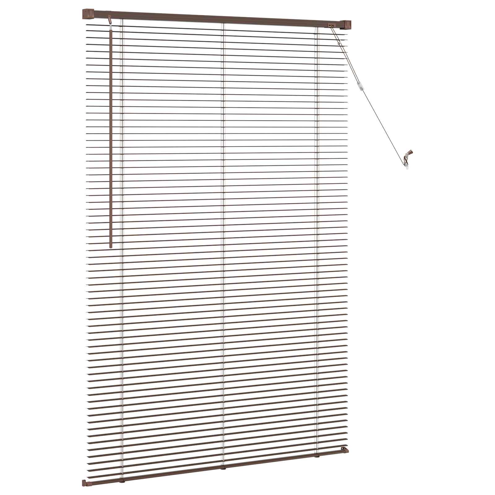 Tenda Veneziana Marrone Scuro con Motivo 150 x 70 cm 25 mm PVC | homemem39