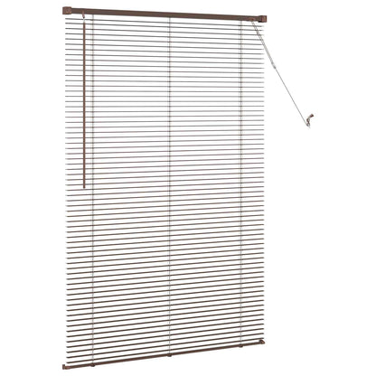 Tenda Veneziana Marrone Scuro con Motivo 150 x 70 cm 25 mm PVC | homemem39