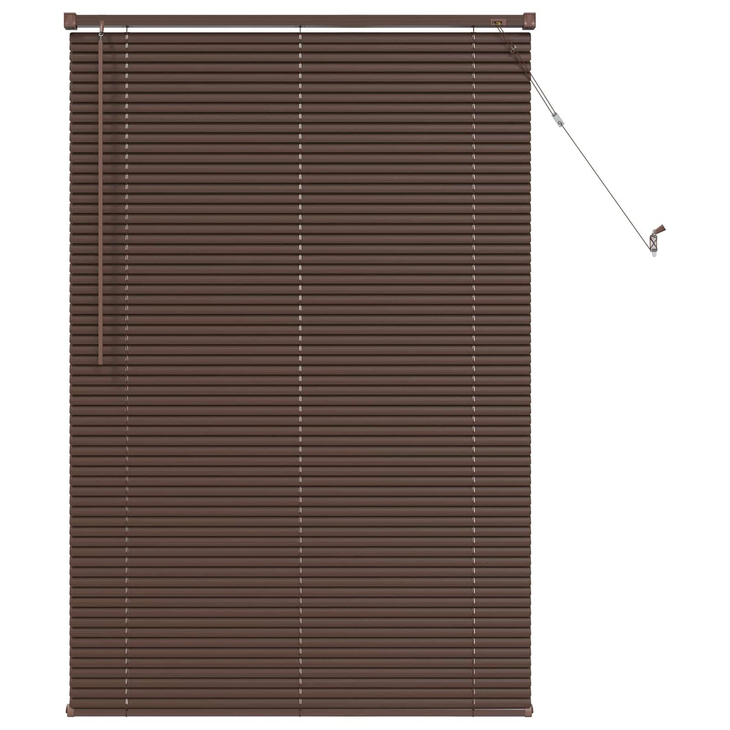 Tenda Veneziana Marrone Scuro con Motivo 150 x 90 cm 25 mm PVC | homemem39