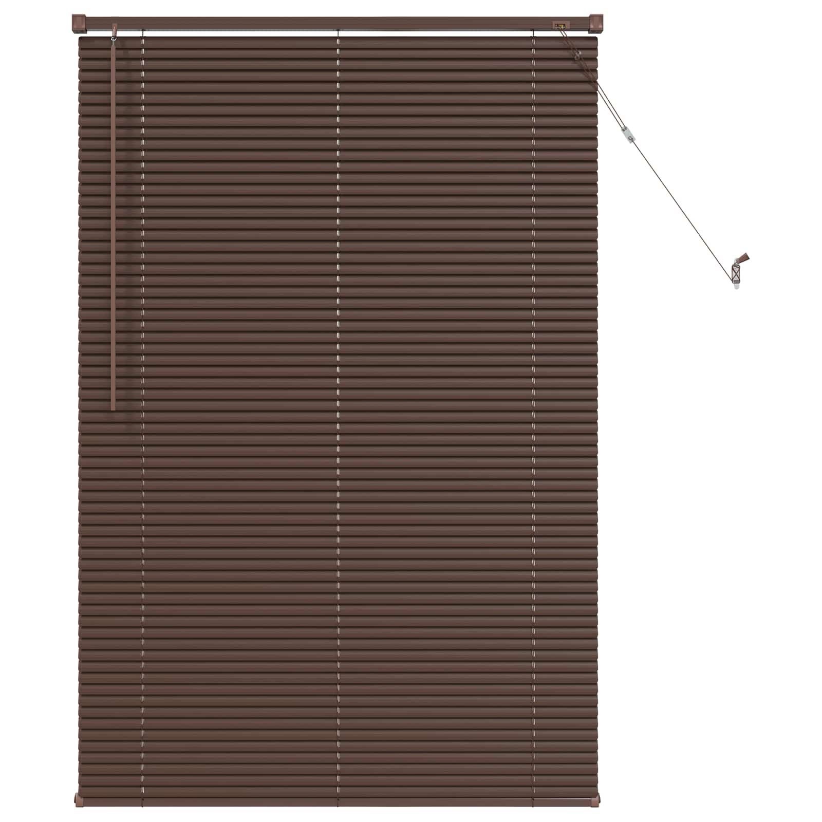 Tenda Veneziana Marrone Scuro con Motivo 150 x 90 cm 25 mm PVC | homemem39