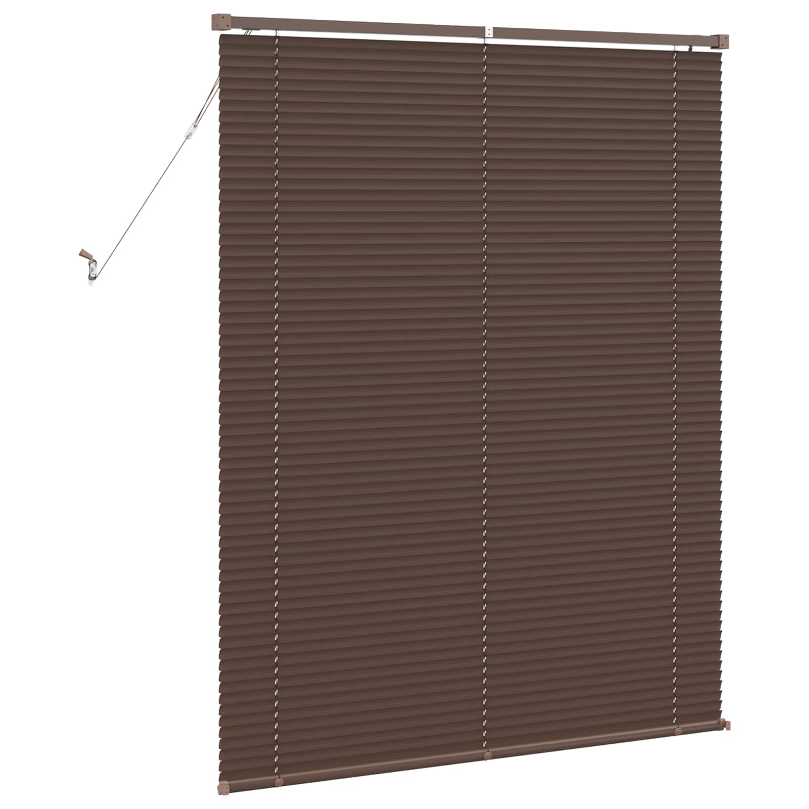 Tenda Veneziana Marrone Scuro con Motivo 150 x 110 cm 25 mm PVC | homemem39