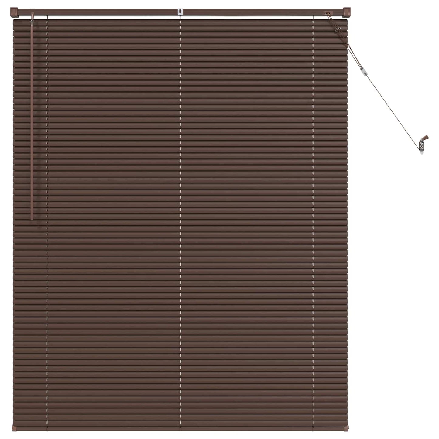 Tenda Veneziana Marrone Scuro con Motivo 150 x 110 cm 25 mm PVC | homemem39