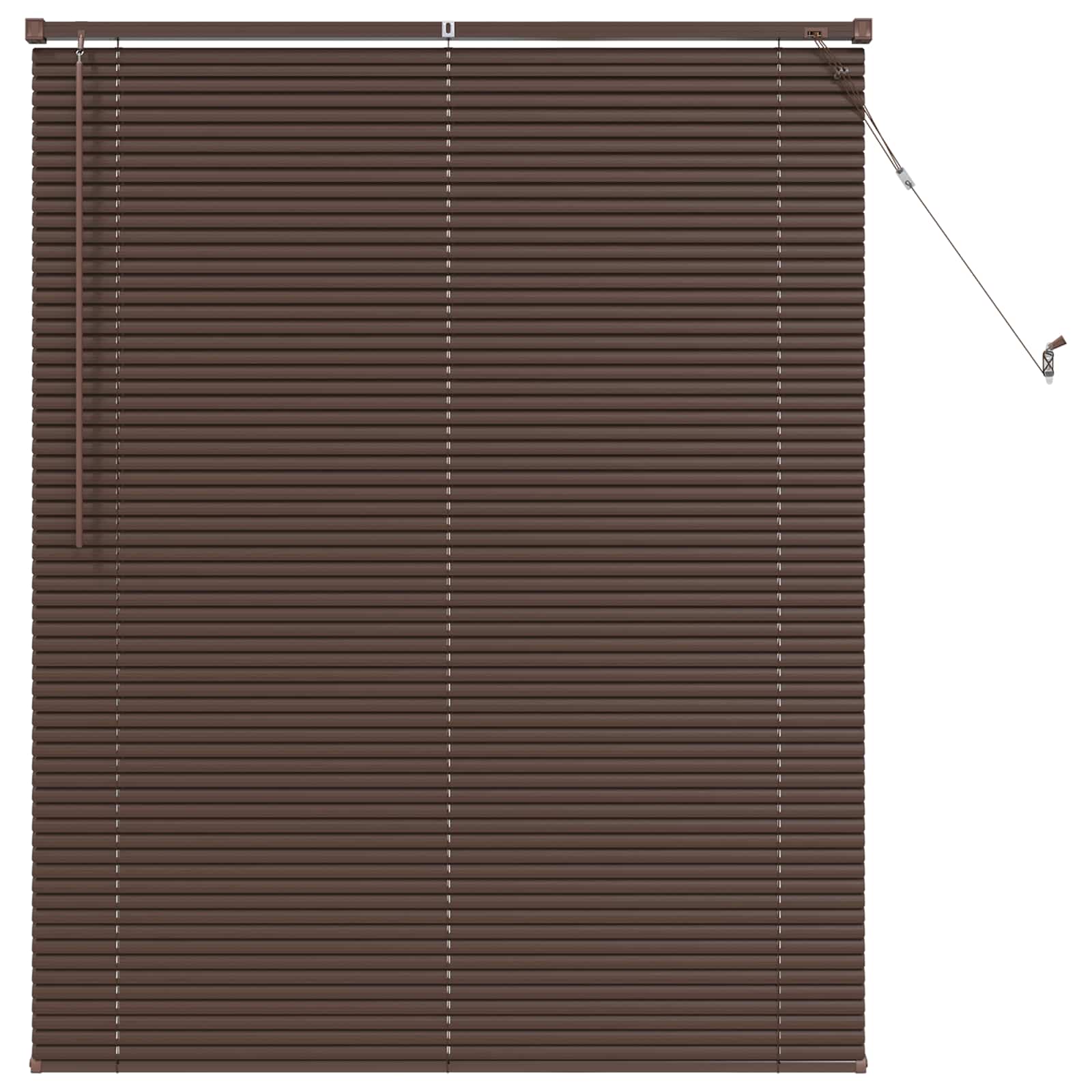 Tenda Veneziana Marrone Scuro con Motivo 150 x 110 cm 25 mm PVC | homemem39