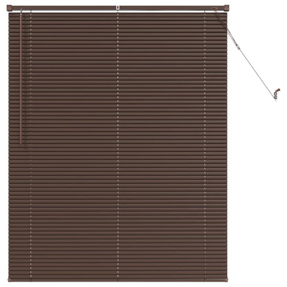 Tenda Veneziana Marrone Scuro con Motivo 150 x 110 cm 25 mm PVC | homemem39