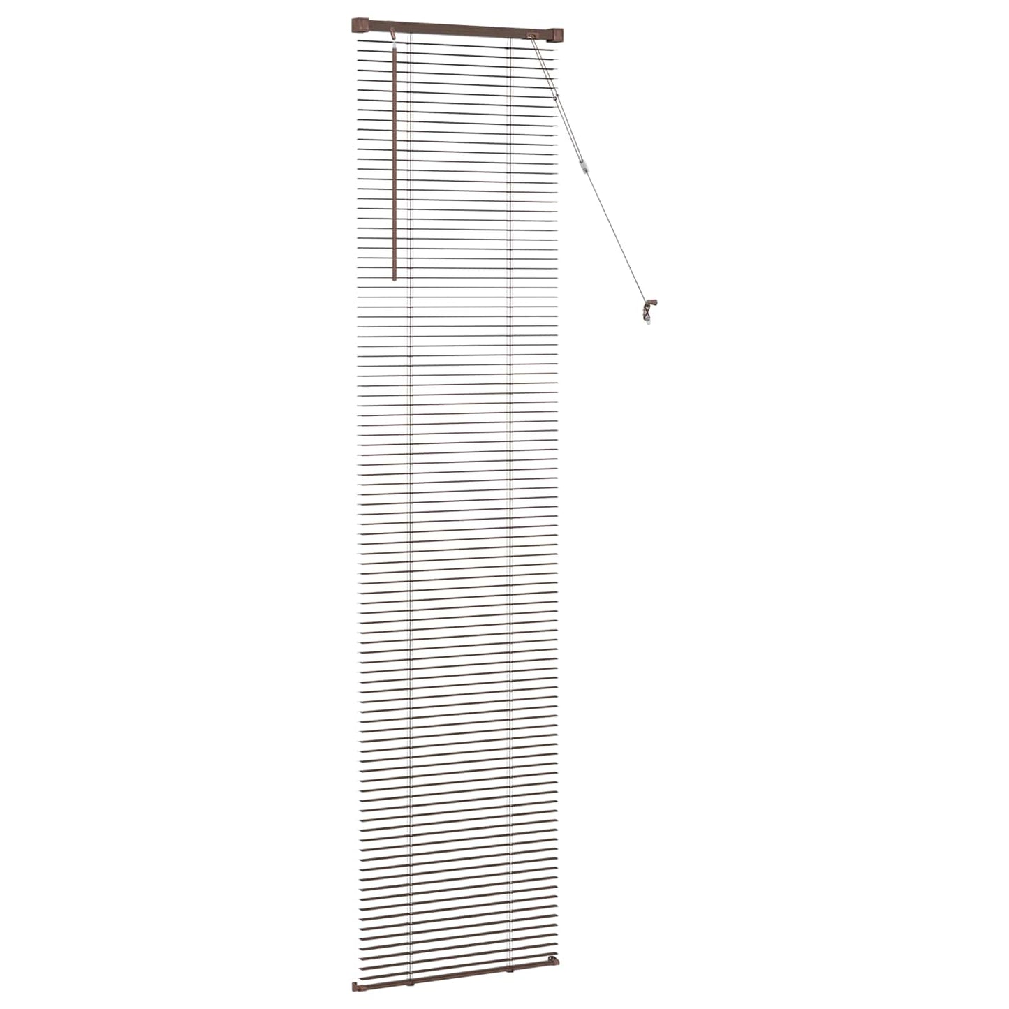 Tenda Veneziana Marrone Scuro con Motivo 213 x 50 cm 25 mm PVC | homemem39