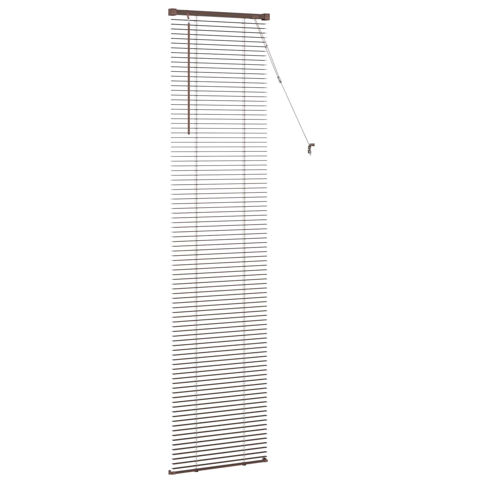 Tenda Veneziana Marrone Scuro con Motivo 213 x 50 cm 25 mm PVC | homemem39