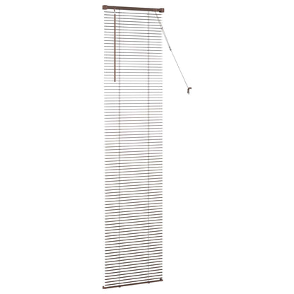 Tenda Veneziana Marrone Scuro con Motivo 213 x 50 cm 25 mm PVC | homemem39