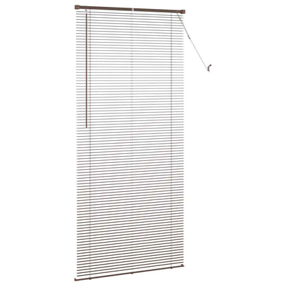 Tenda Veneziana Marrone Scuro con Motivo 213 x 90 cm 25 mm PVC | homemem39