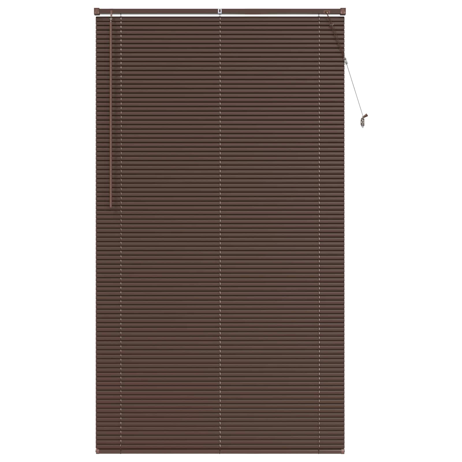 Tenda Veneziana Marrone Scuro con Motivo 213 x 110 cm 25 mm PVC | homemem39