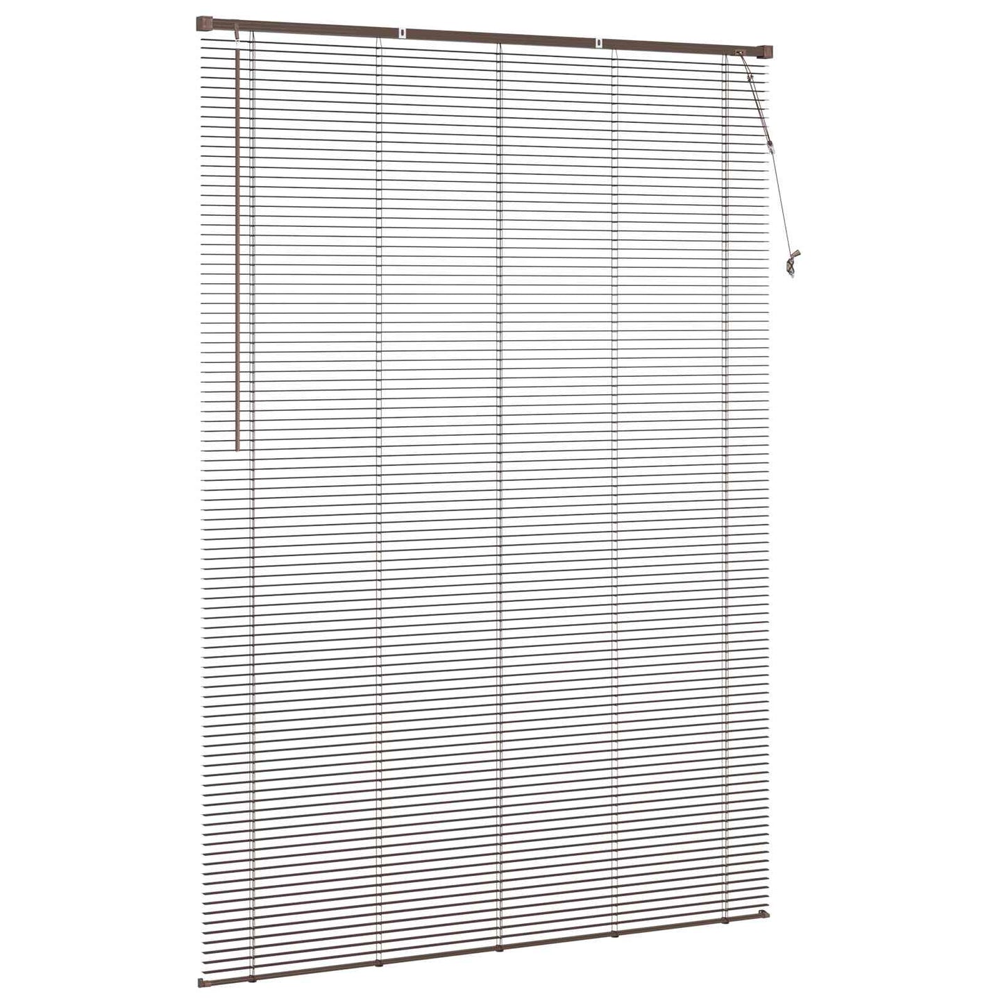 Tenda Veneziana Marrone Scuro con Motivo 213 x 150 cm 25 mm PVC | homemem39