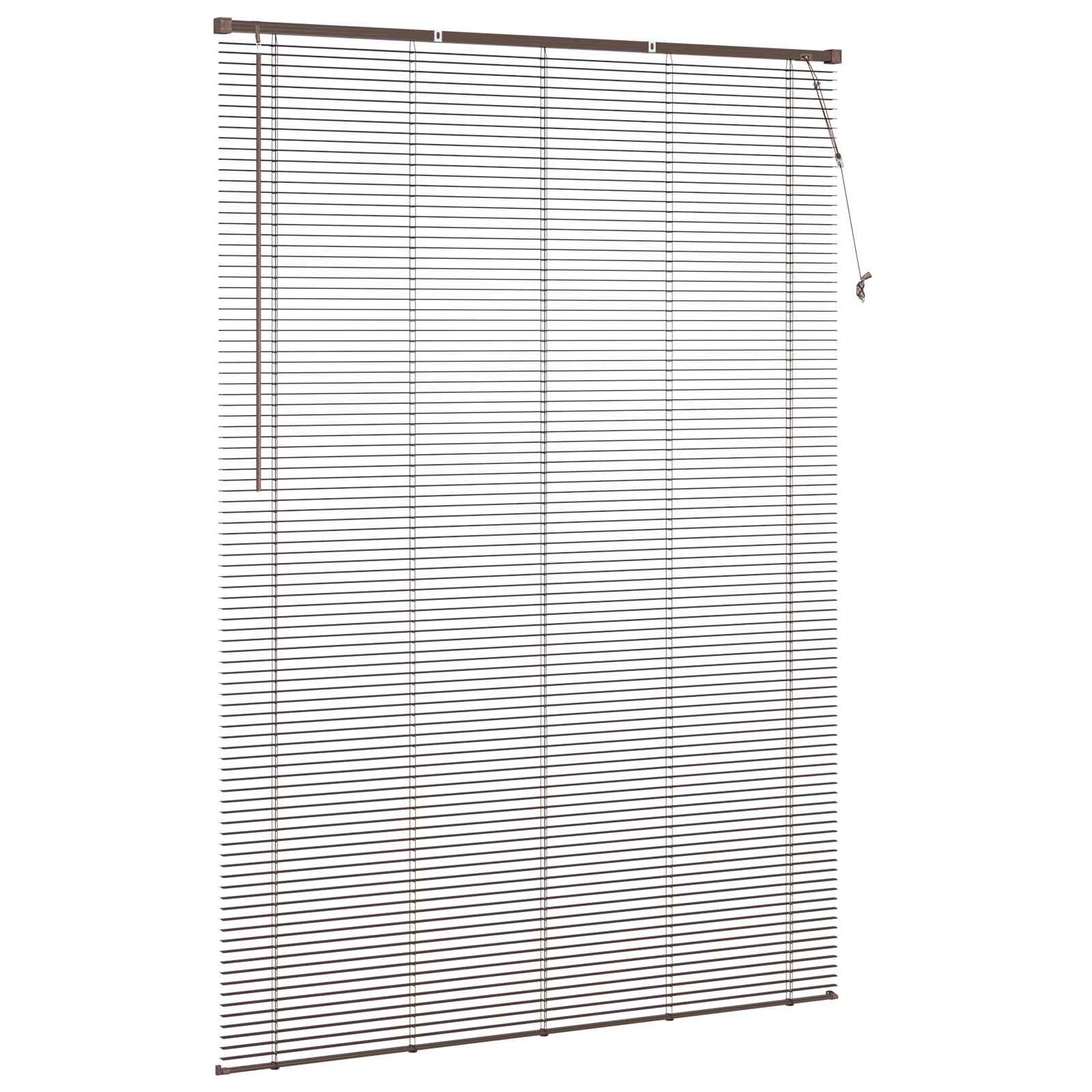 Tenda Veneziana Marrone Scuro con Motivo 213 x 150 cm 25 mm PVC | homemem39