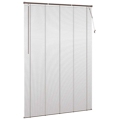 Tenda Veneziana Marrone Scuro con Motivo 213 x 150 cm 25 mm PVC | homemem39