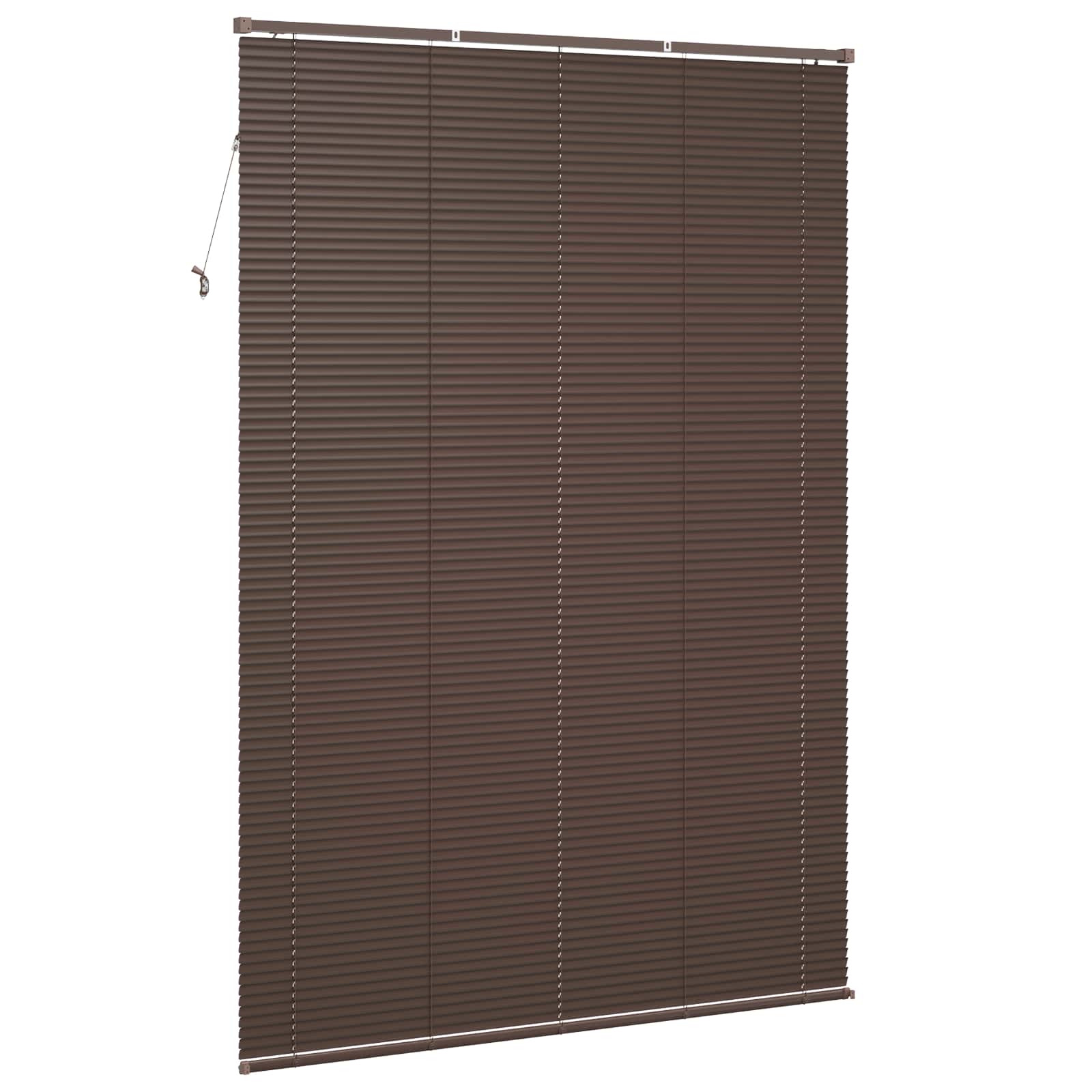 Tenda Veneziana Marrone Scuro con Motivo 213 x 150 cm 25 mm PVC | homemem39