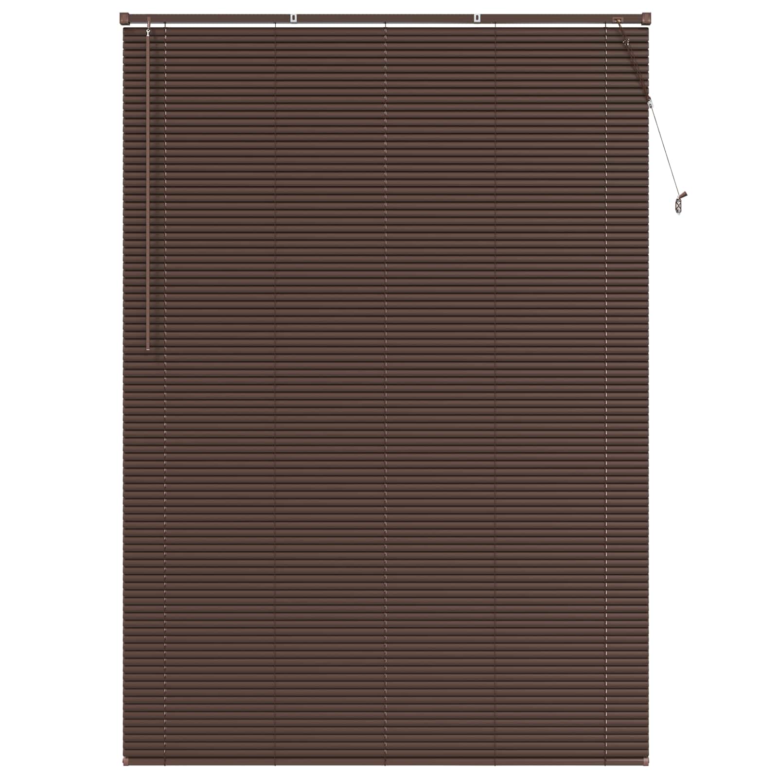 Tenda Veneziana Marrone Scuro con Motivo 213 x 150 cm 25 mm PVC | homemem39