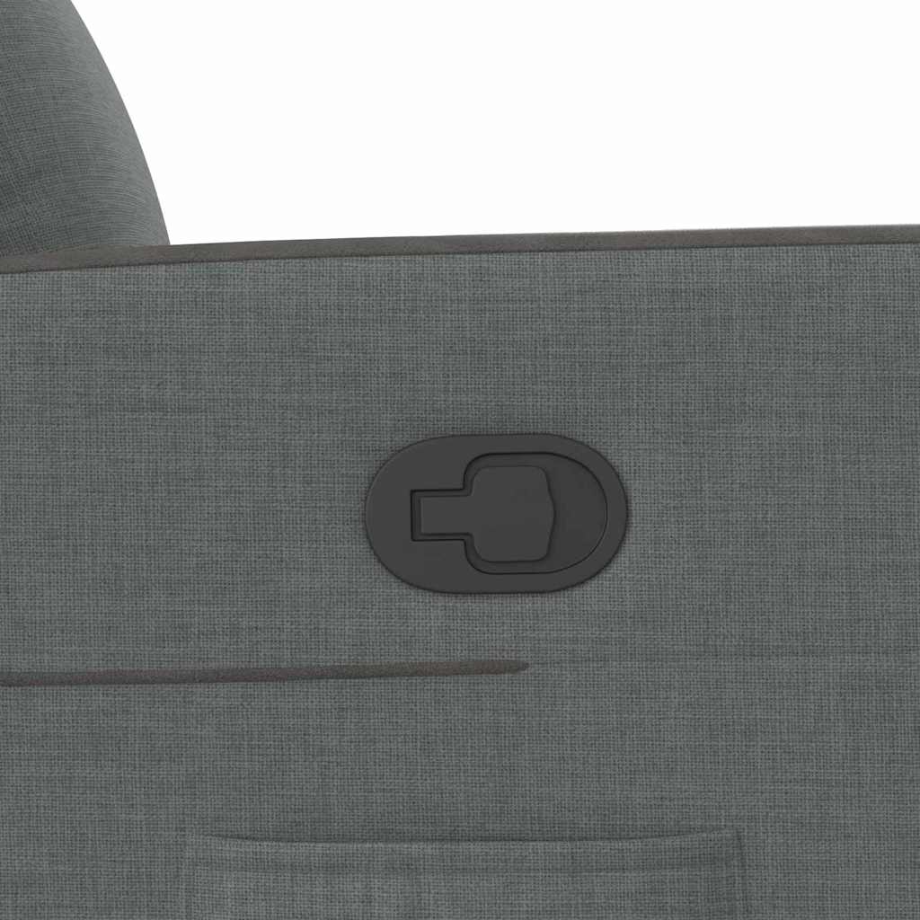 Poltrona reclinabile Grigio scuro 69 x 86 x 100 cm Tessuto