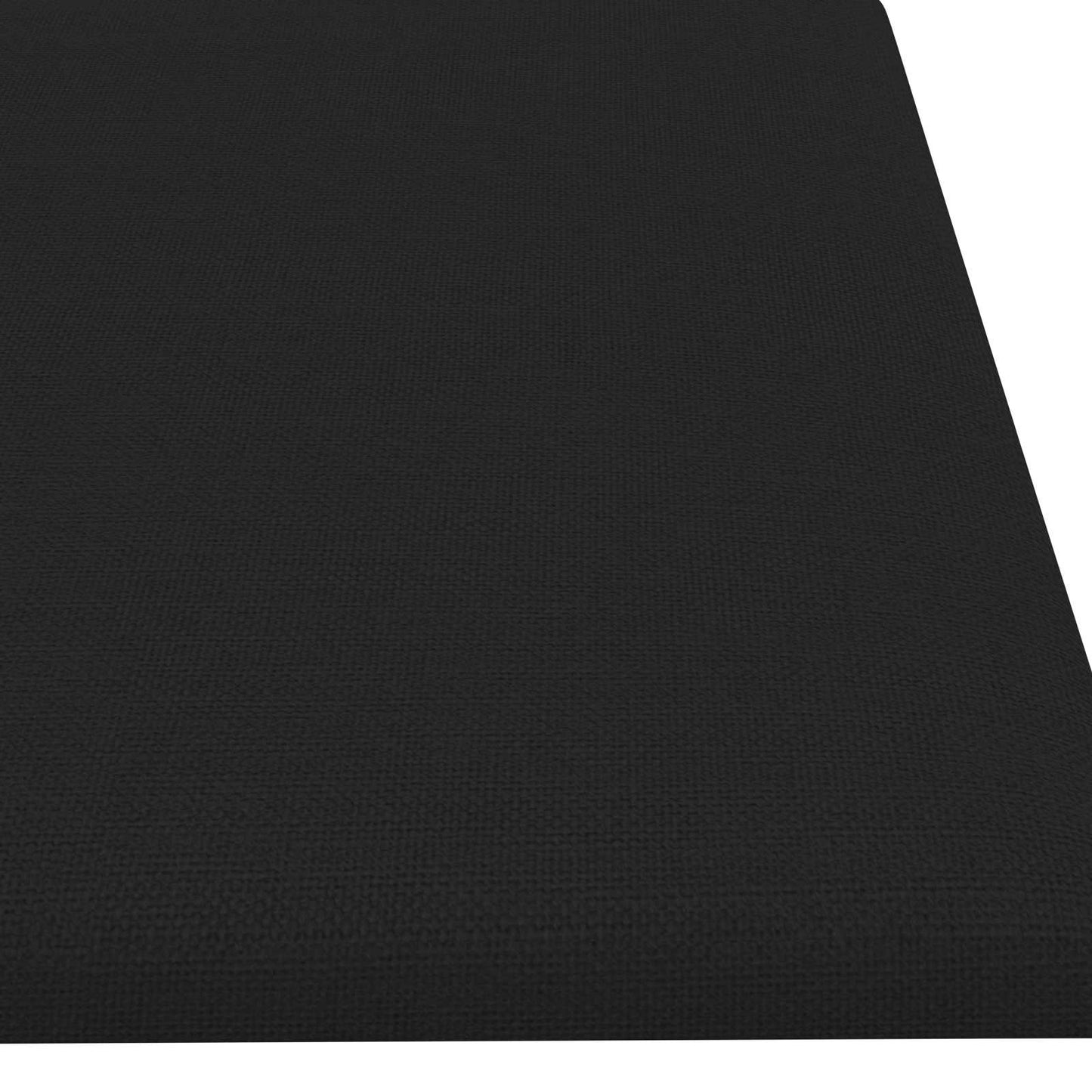 Testiera da Parete 12 pcs Nero 60 x 15 cm Tessuto | homemem39