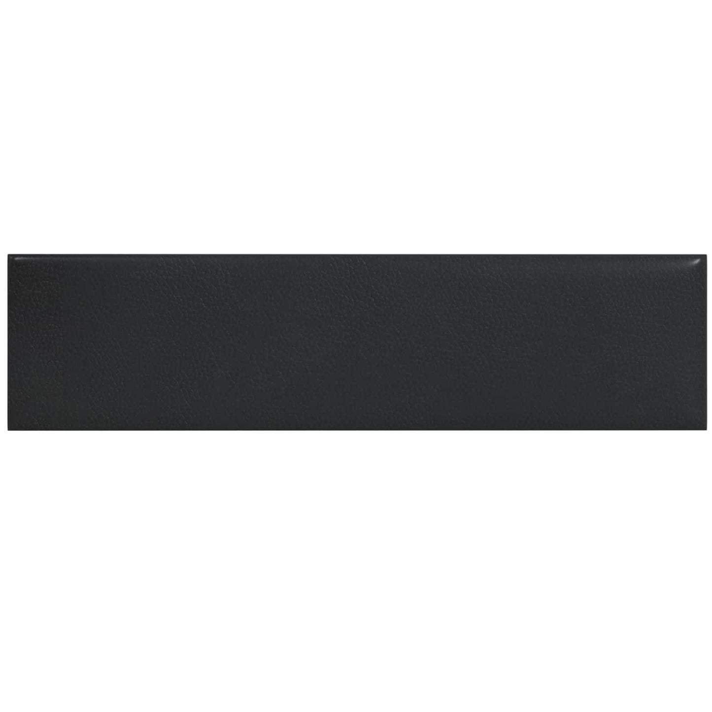 Testiera da Parete 12 pcs Nero 60 x 15 cm Tessuto