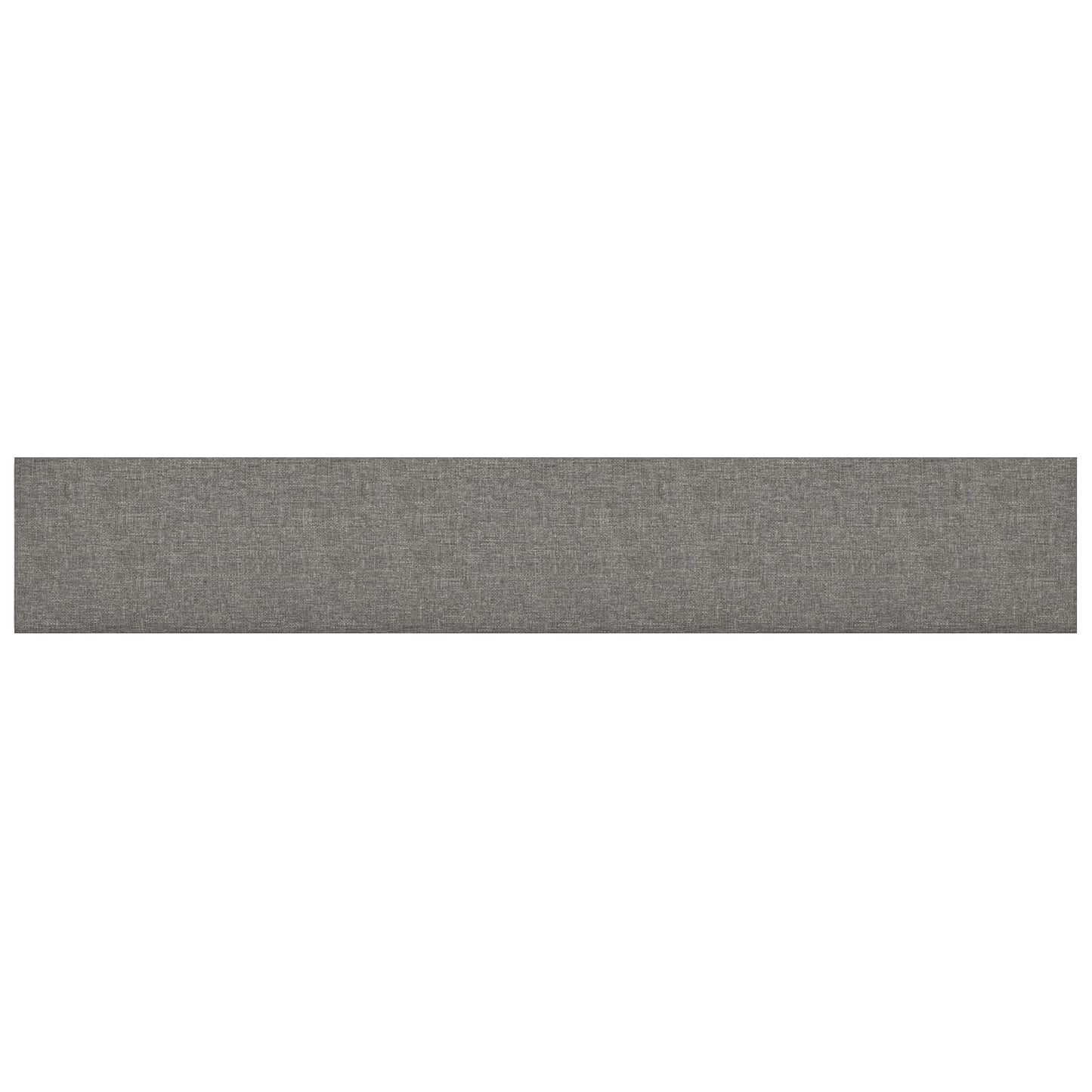Testiera da Parete 12 pcs Grigio chiaro 90 x 15 cm Tessuto