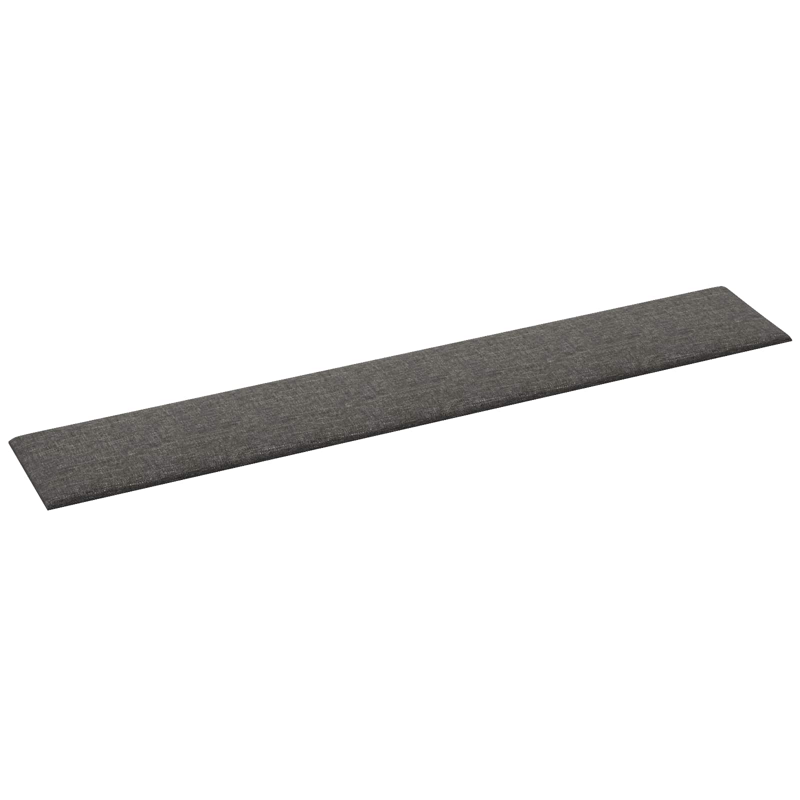 Testiera da Parete 12 pcs Grigio scuro 90 x 15 cm Tessuto | homemem39