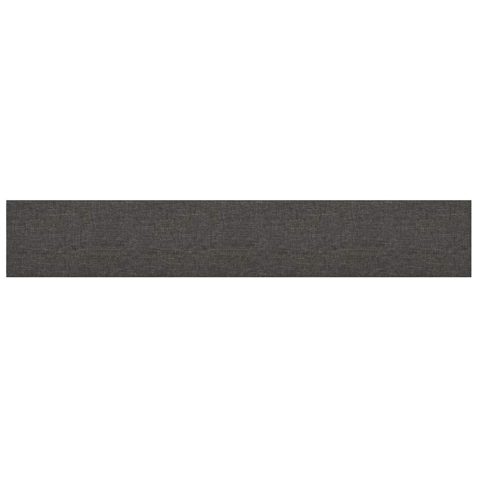 Testiera da Parete 12 pcs Grigio scuro 90 x 15 cm Tessuto | homemem39