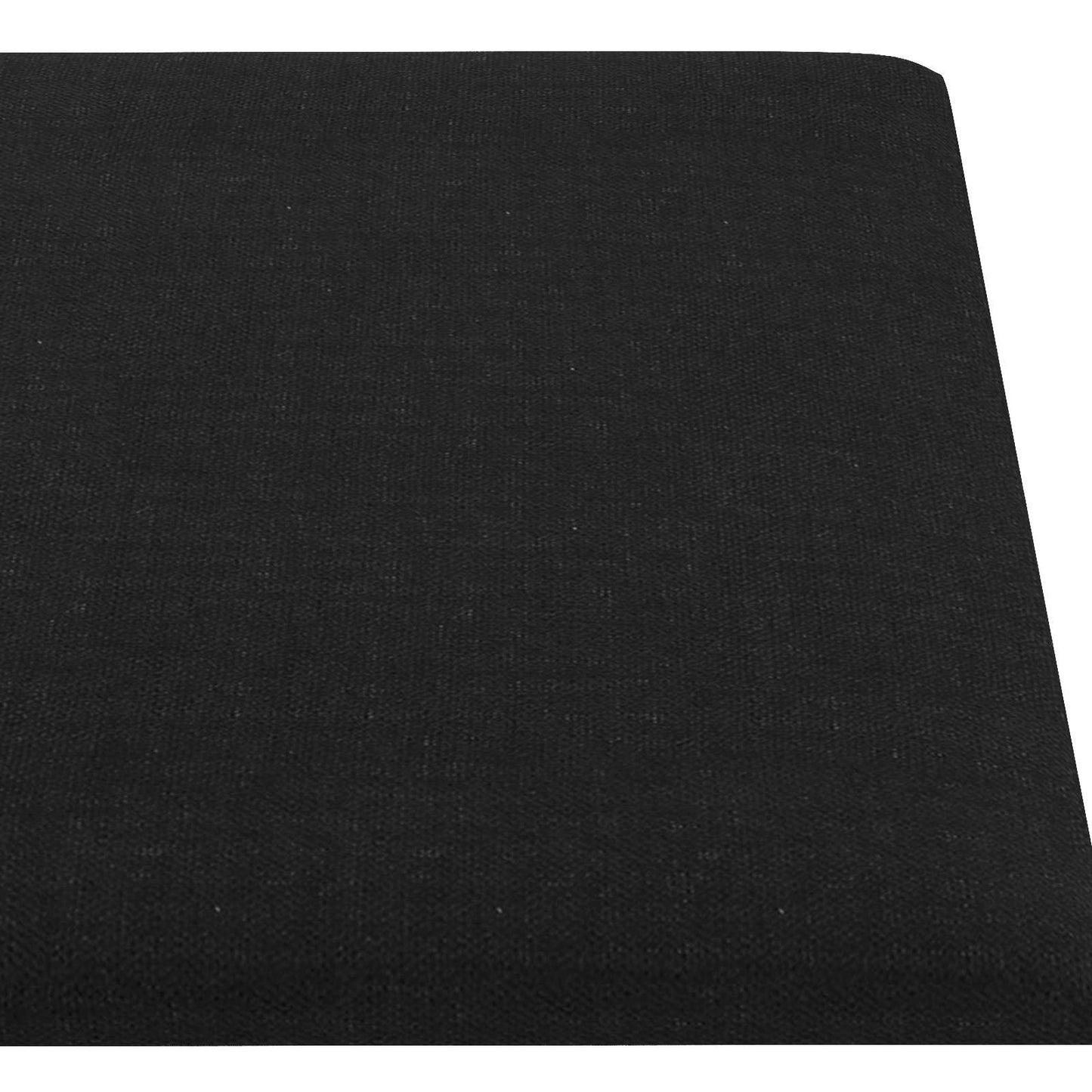 Testiera da Parete 12 pcs Nero 90 x 15 cm Tessuto