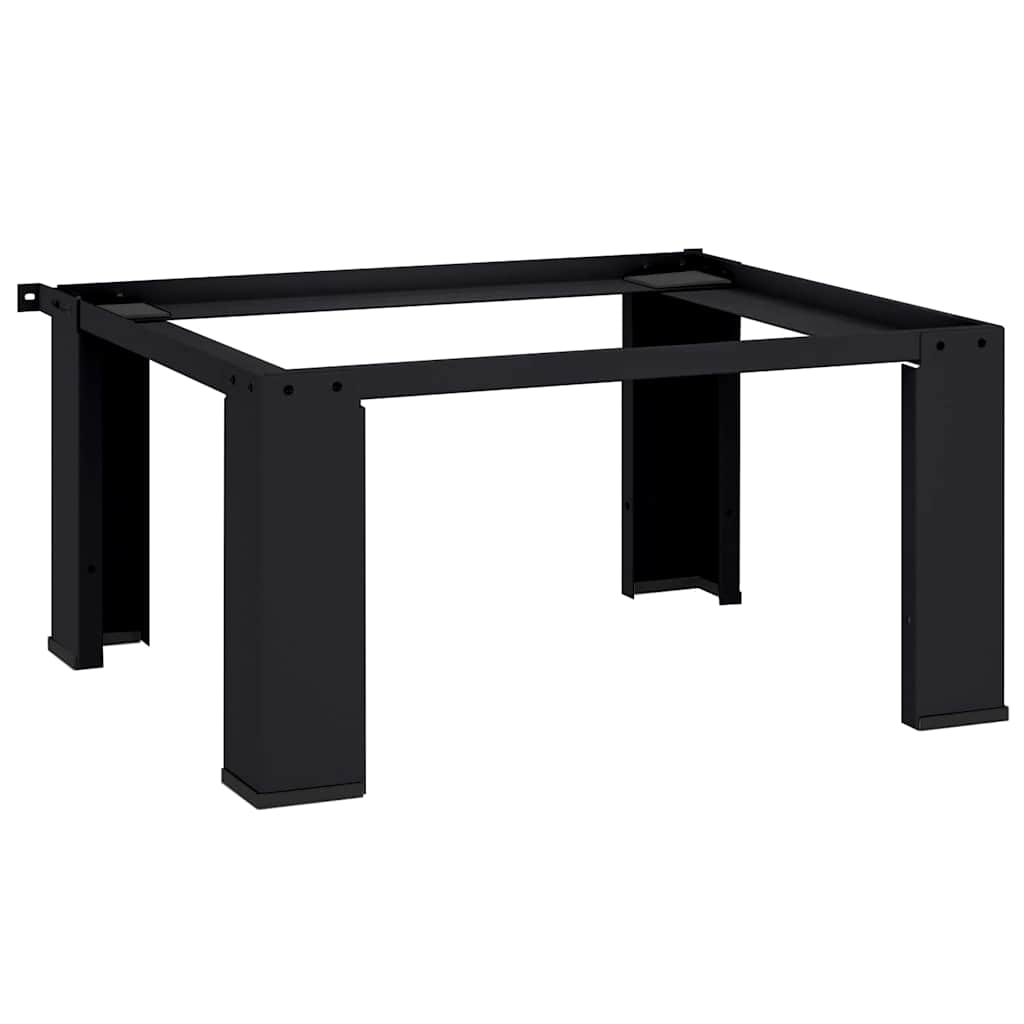 Pedestallo per Lavatrice Nero 64 x 55 x 32,5 cm Acciaio | homemem39