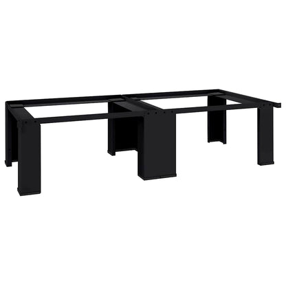 Pedestallo per Lavatrice 2 pcs Nero 127 x 54,5 x 32,5 cm | homemem39