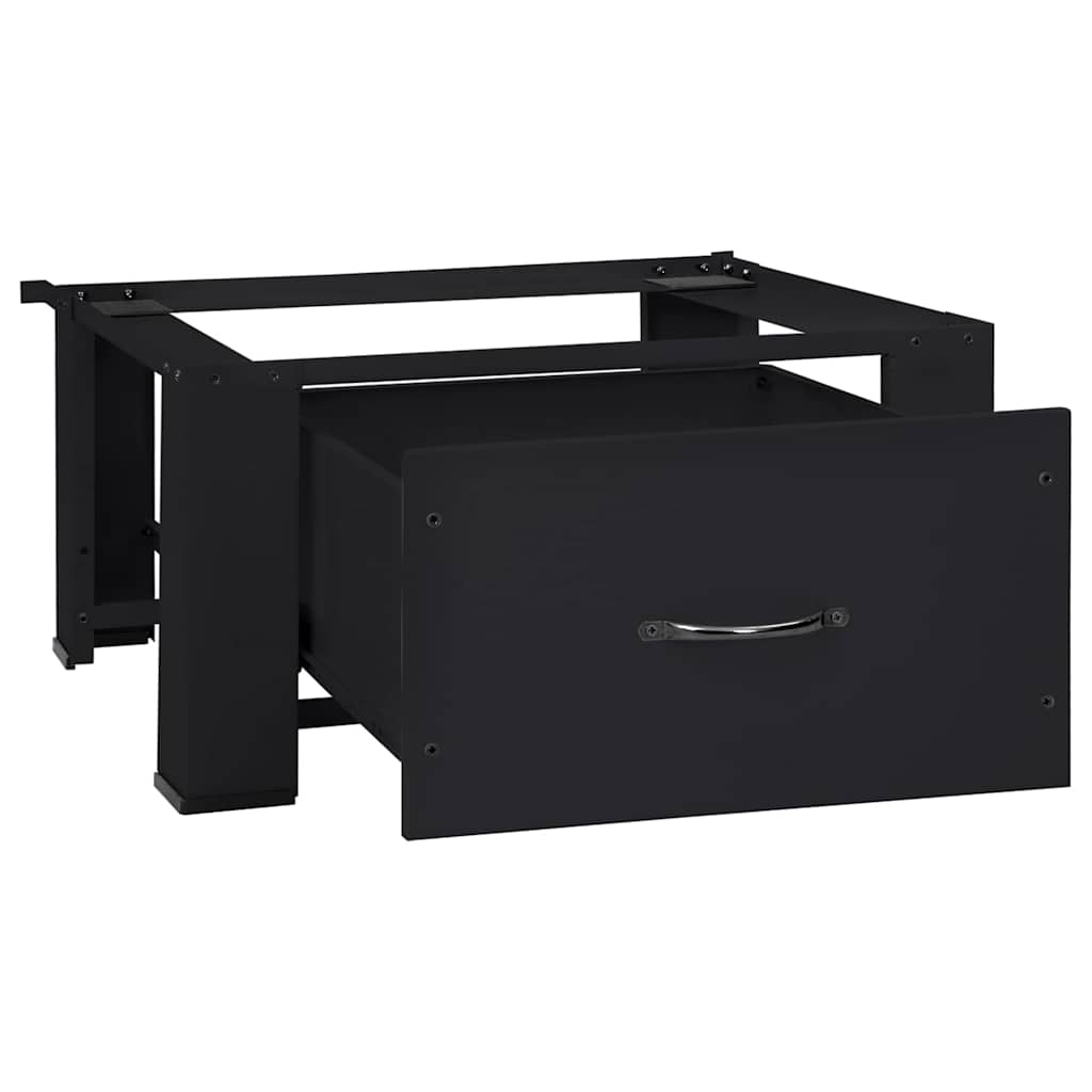 Pedestallo per Lavatrice Nero 64 x 55 x 32,5 cm Acciaio | homemem39