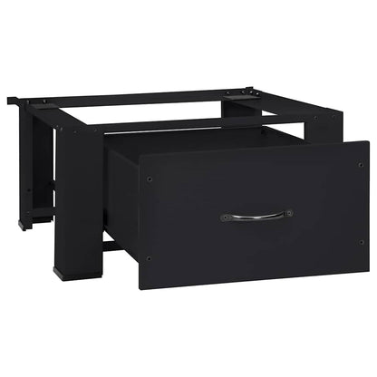 Pedestallo per Lavatrice Nero 64 x 55 x 32,5 cm Acciaio | homemem39