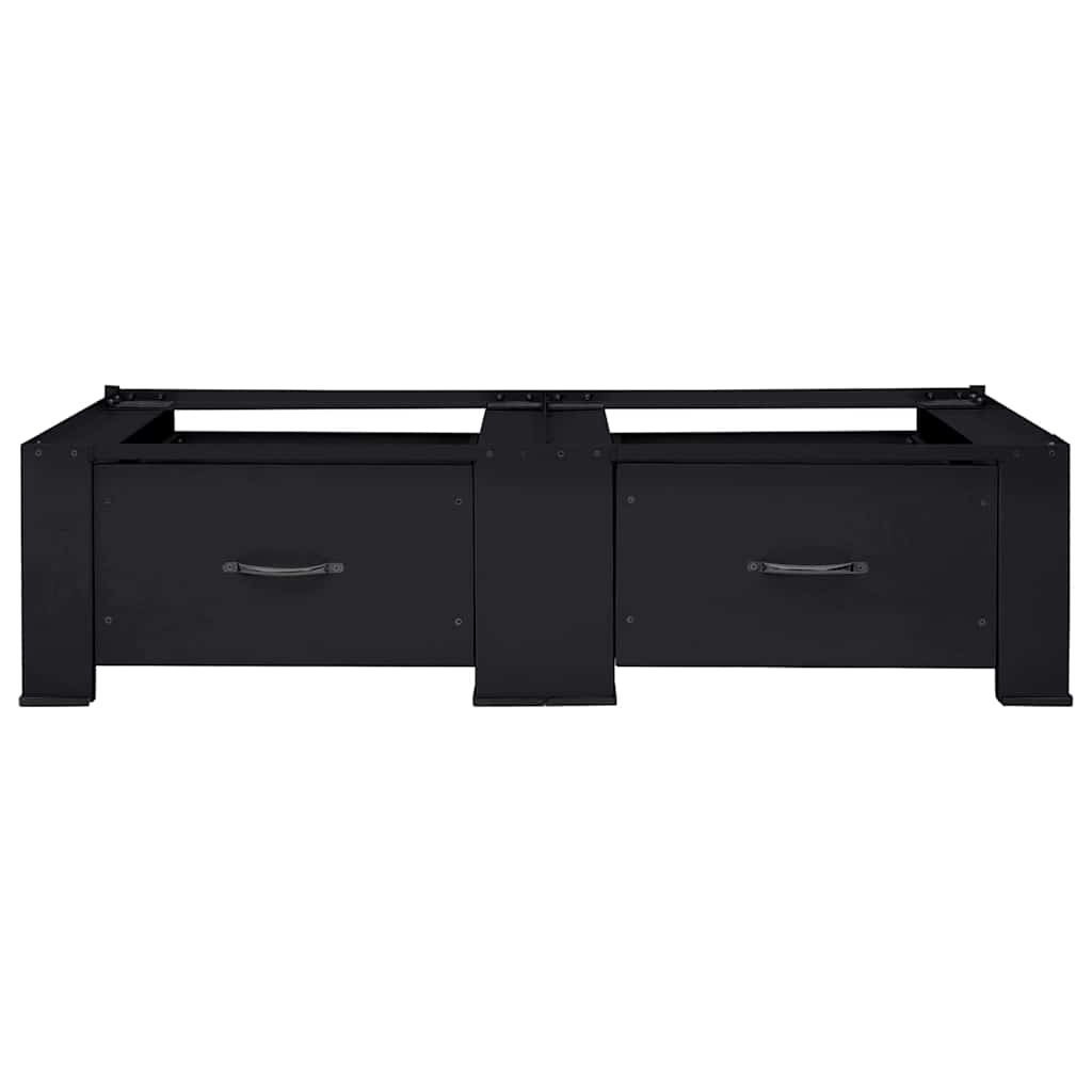 Pedestallo per Lavatrice 2 pcs Nero 127 x 54,5 x 32,5 cm | homemem39