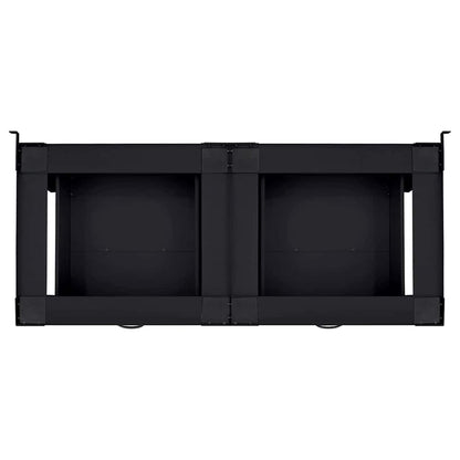 Pedestallo per Lavatrice 2 pcs Nero 127 x 54,5 x 32,5 cm | homemem39