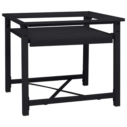 Pedestallo per Lavatrice Nero 60 x 56 x 52 cm Acciaio