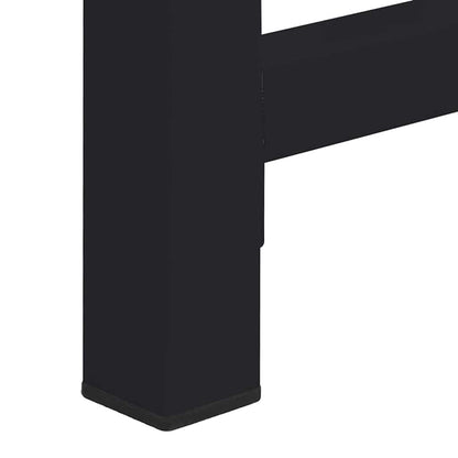 Pedestallo per Lavatrice 2 pcs Nero 120 x 56 x 52 cm Acciaio | homemem39