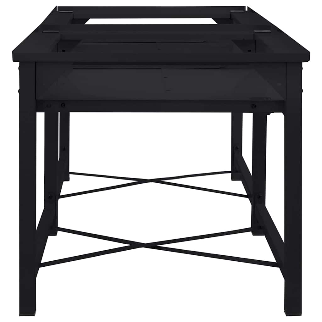 Pedestallo per Lavatrice 2 pcs Nero 120 x 56 x 52 cm Acciaio | homemem39
