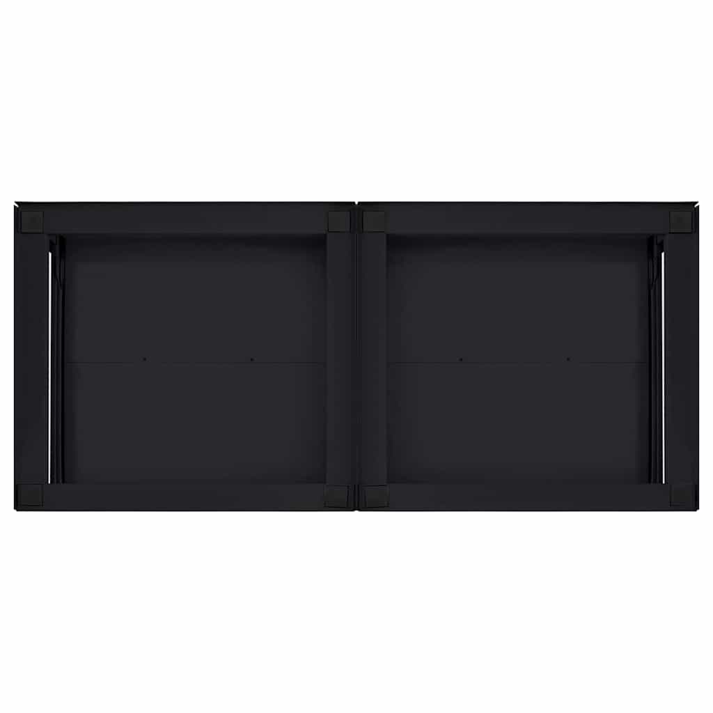 Pedestallo per Lavatrice 2 pcs Nero 120 x 56 x 52 cm Acciaio | homemem39