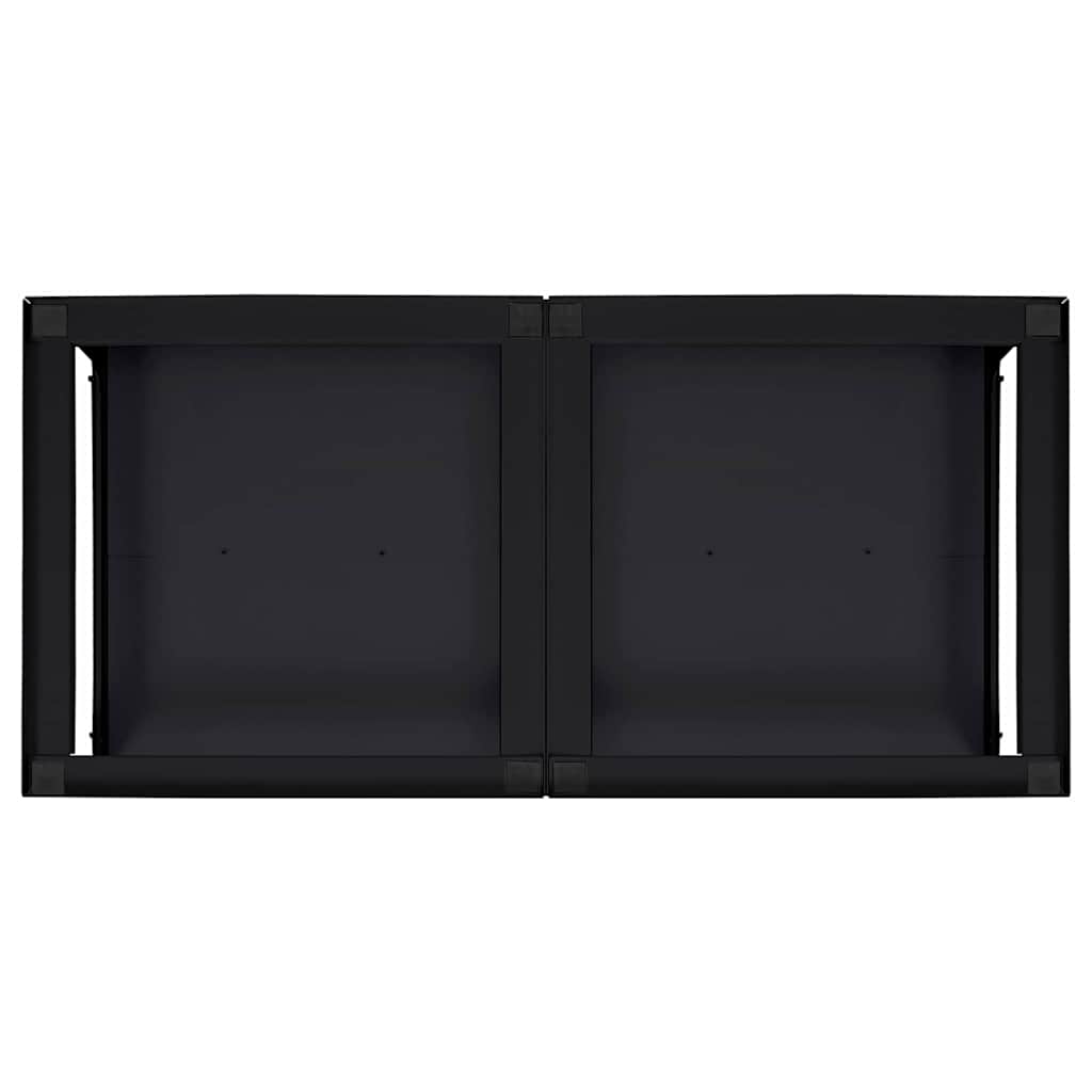 Pedestallo per Lavatrice 2 pcs Nero 124,5 x 61,5 x 32,5 cm | homemem39