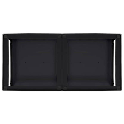 Pedestallo per Lavatrice 2 pcs Nero 124,5 x 61,5 x 32,5 cm | homemem39
