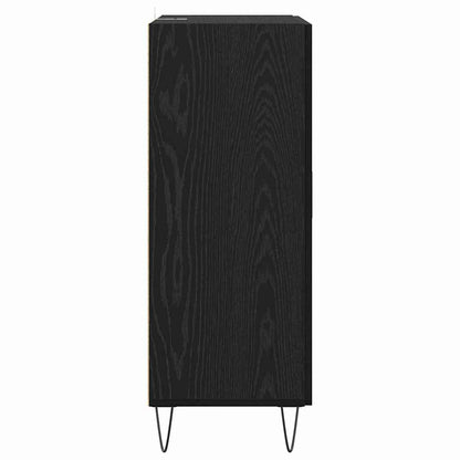 Credenza Rovere Nero 69,5 x 34 x 90 cm Legno multistrato