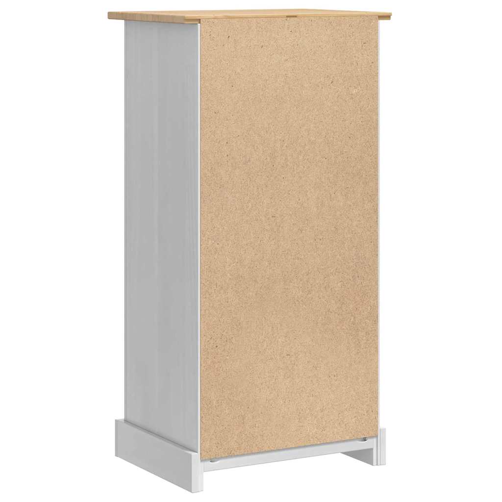 Comodino Corona Bianco 53 x 39 x 103 cm Pino massello | homemem39