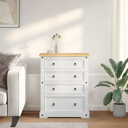 Cassapanche di stoccaggio Corona Bianco 92 x 48 x 114 cm