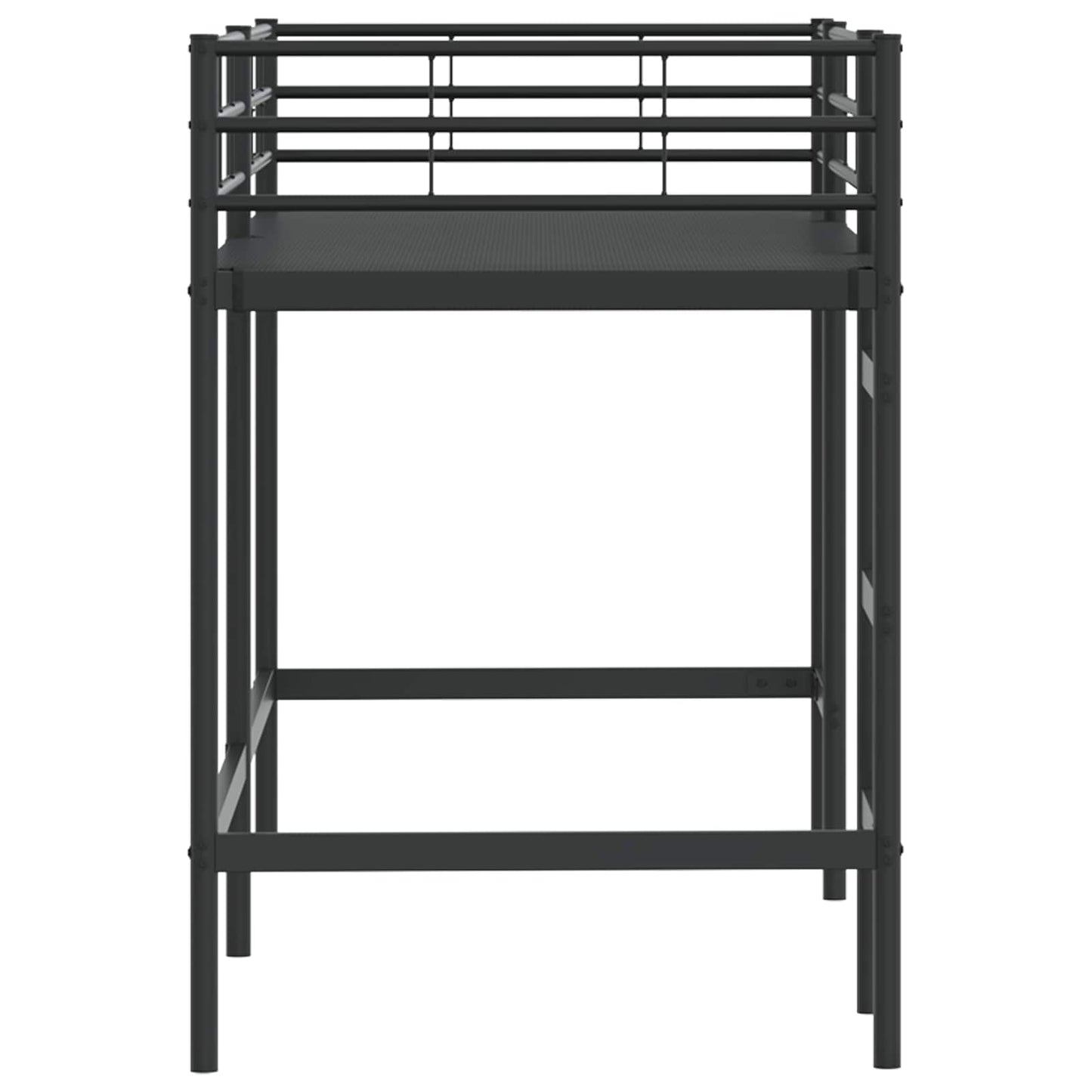 Struttura del letto loft per bambini Nero 74,5 x 190 cm