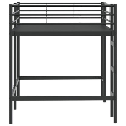 Struttura del letto loft per bambini Nero 99,5 x 200 cm