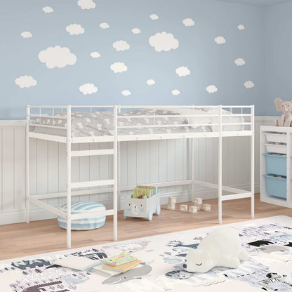 Struttura del letto loft per bambini Bianco 90 x 200 cm