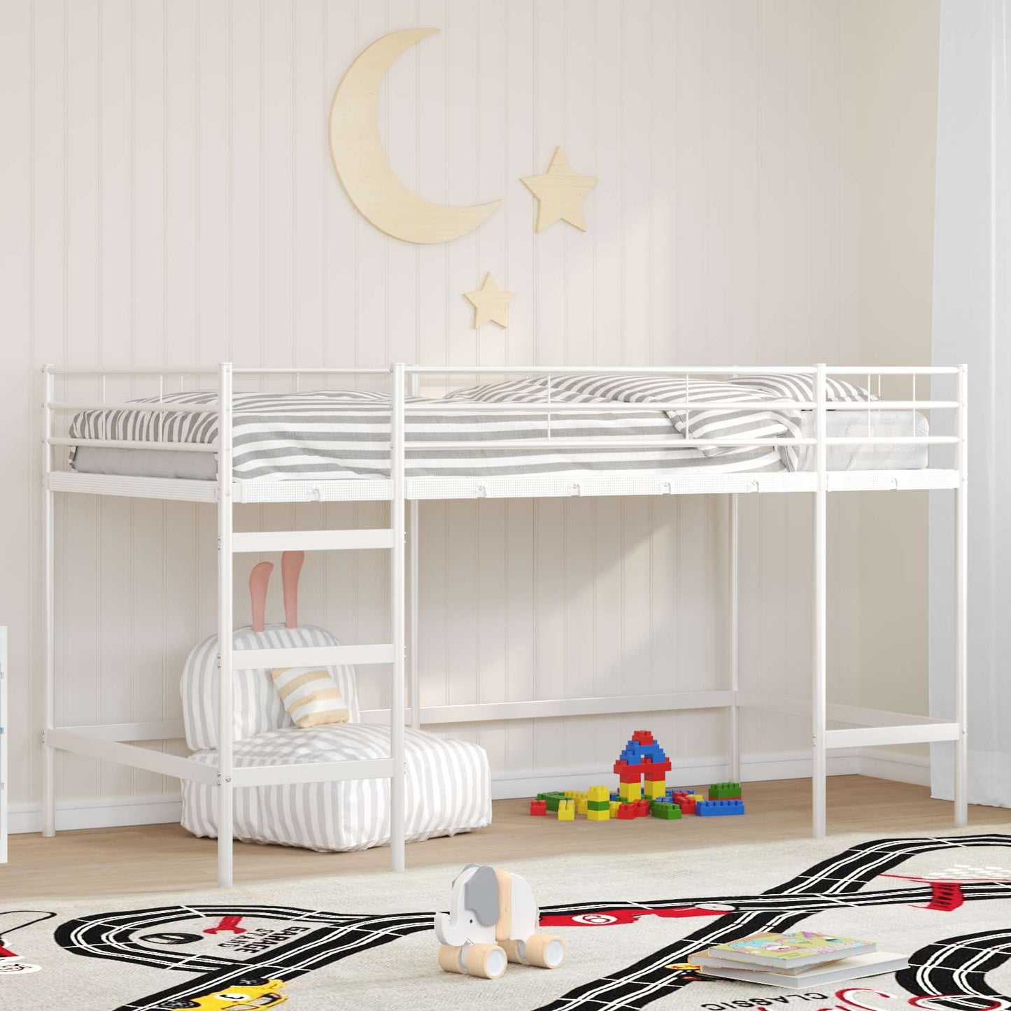 Struttura del letto loft per bambini Bianco 99,5 x 200 cm